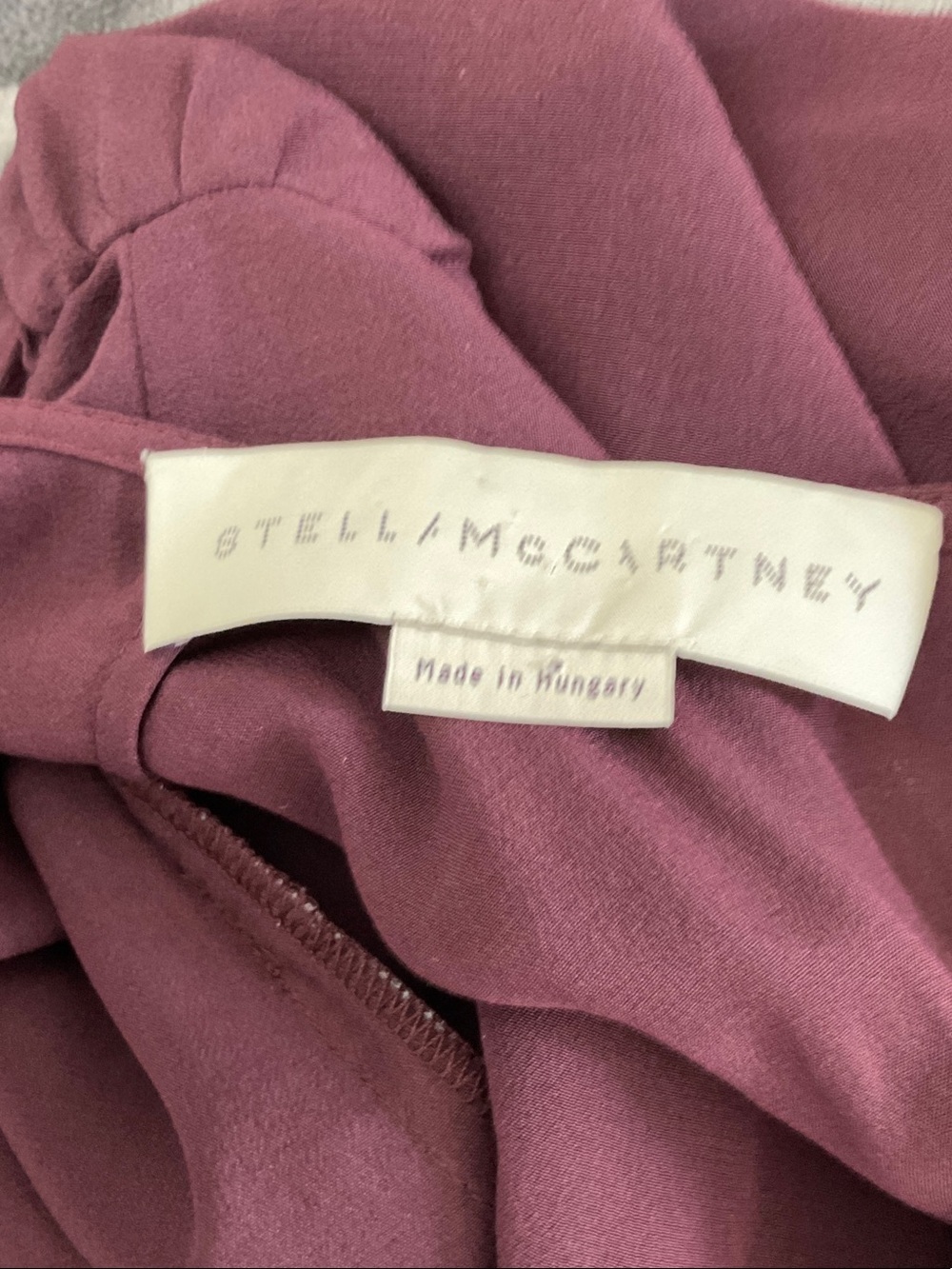 Stella McCartney 100% silk petal sleeve dress NWOT - Picture 6 of 10